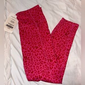 Brand New Pink Fabletics Cheetah Print Leggings